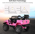 Costzon Ride On Car, 12V Battery Powered Electric Ride On Truck w/Parental - Image 8