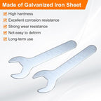 HARFINGTON 10pcs Small Wrench 21x126x2.8mm Metric U-Shaped Single Open Ended - Image 4