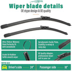24" 18" 11" Windshield Wiper Blades Replacement - Image 3