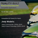 Premium Ceramic Front Brake Pads Compatible - Image 3