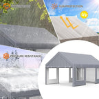 13x20 Ft. Metal Carport Garage - Image 6