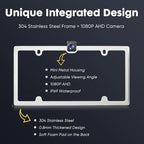 PixelMan Backup Camera, XS-2 1080P AHD Innovative One-Piece License Plate Back - Image 2