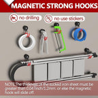 3-H Heavy Duty Magnet Garage Hooks 2 Pack, J Shape Strong Magnetic Hooks - Image 6