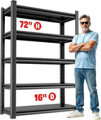 5 Shelf Storage Unit – Heavy Duty Shelving Rack by OLLRRACT