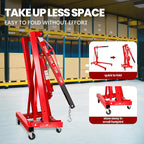 5500 Lbs Folding Engine Hoist Cherry Picker, 2.5 Ton Engine Hoist - Image 5