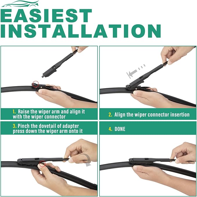 28" 28" 12" Windshield Wiper Blades Replacement - Image 6
