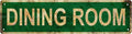DINING ROOM Non-Embossed Vintage Metal Tin Street Sign Bar Cafe Garage Cave by Unknown