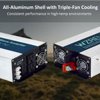 WZRELB 4000W Pure Sine Wave Inverter, Car Power Inverter 48V DC to 110V 120V AC - Image 6