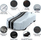 iCarCover Custom Car Cover for Pontiac Tempest 4-Door Waterproof All-Weather - Image 4