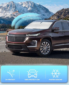 Sunshade Cover for Chevy Traverse Windshield Sun Shade for 2018-2023 - Image 7