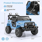 Costzon 12V Kids Ride on Truck Car, Electric Vehicle w/Remote Control, Threaded - Image 7