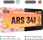 Pink Strawberry Floral License Plate Frame Stainless Steel License Plate Frames - Image 5