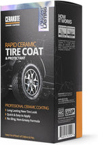 CERAKOTE Rapid Ceramic Tire Coat – Showroom New Tire Shine – Deep Tire Black - Image 6