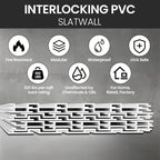 Slatwall Panel Wall Storage Systems, 4x8 ft Slat Wall Paneling Garage Wall - Image 5