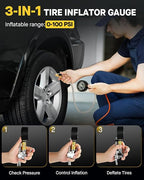 Vondior Tire Inflator with Pressure Gauge - Image 3