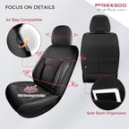 FREESOO Car Seat Covers Full Set, Waterproof Automotive Seat Covers, Leather - Image 4