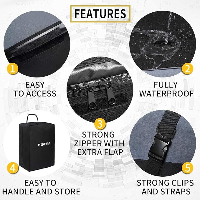 MIDABAO 20 Cubic Waterproof Duty Car Roof Top Carrier-Car Cargo Roof Bag Car - Image 6