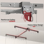 Overhead Garage Storage Lift, Adjustable Heavy-duty 4x4 Ft Ceiling Racks - Image 4