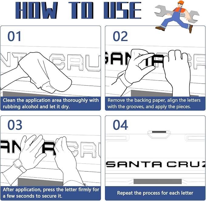 Tailgate Inserts Letters Compatible - Image 4