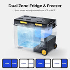 BougeRV 12 Volt Car Refrigerator, CRD2 61 Quart Portable Fridge Freezer - Image 3