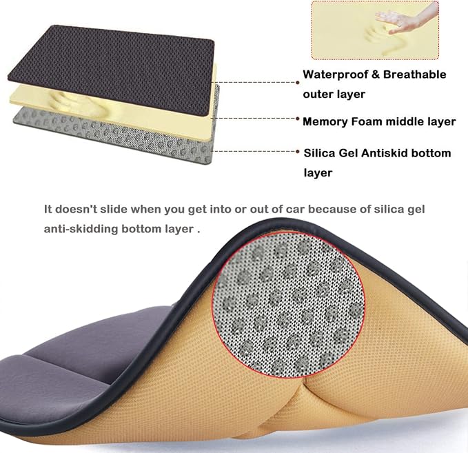 Big Ant Car Seat Cushion Pad Memory Foam Seat Cushion, Pain Relief Memory Foam - Image 6