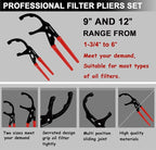 9pcs Oil Filter Wrench Set, Adjustable Oil Filter Removal Tool From 1-3/4" to 6" - Image 4