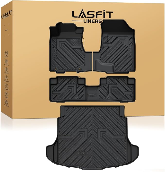 LASFIT Floor Mats & Trunk Mat for Honda CR-V CRV 2007 2008 2009 2010 2011 EX LX by LASFIT