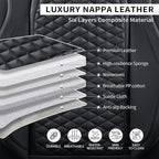 Car Seat Covers Full Set Leather Seat Covers Automotive Seat Covers Universal - Image 5