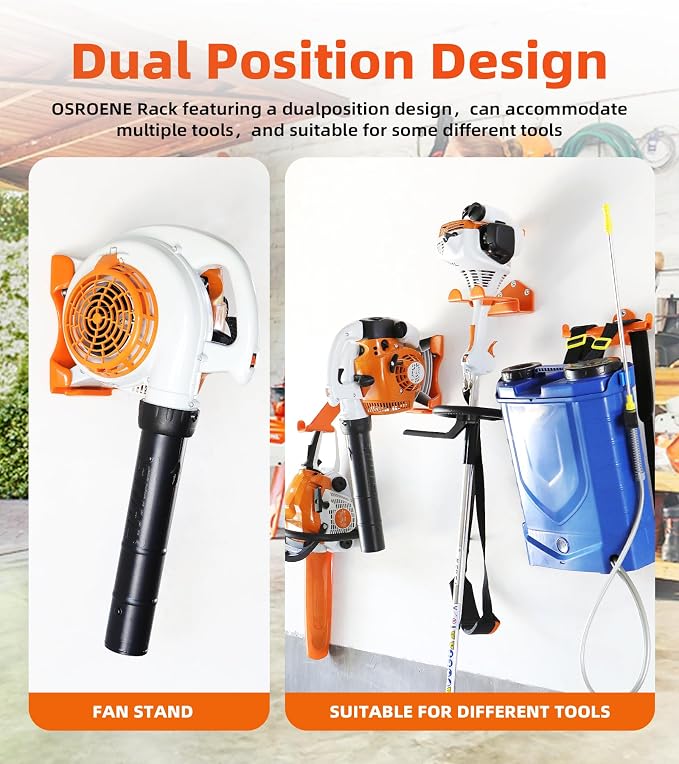 Leaf Blower Hanger, 2 Pack Handheld Blower Rack - Image 5
