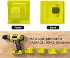 20 Pack Tool Holder Wall Mount Portable Compatible - Image 8