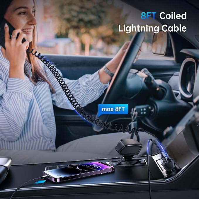 Syncwire iPhone Car Charger 32W Super Fast Car Charger iPhone Cigarette Lighter - Image 5