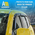 Extra Durable Window Deflectors Tape-On Window Visors Rain Guards Fit - Image 2