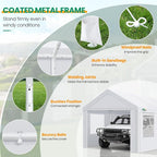 COBIZI Carport Canopy 12x20 Heavy Duty Portable Garage - Image 5