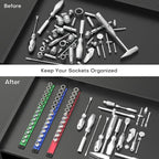 Magnetic Socket Holder Organizer Set, 6-Piece Heavy Duty Aluminum Alloy Socket - Image 6