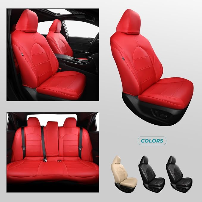 for Toyota Camry Seat Covers LE SE SE Nightshade 2018 2019 2020 2021 2022 2023 - Image 8
