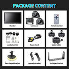 Fookoo HD 1080P 10" Wired Backup Camera System, IP69 Waterproof Side & Rear - Image 8