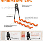 Heavy Duty Garage Hooks 4 Pack, 7.7 inch Wave Long Hanger, Wall Mounted Storage - Image 4