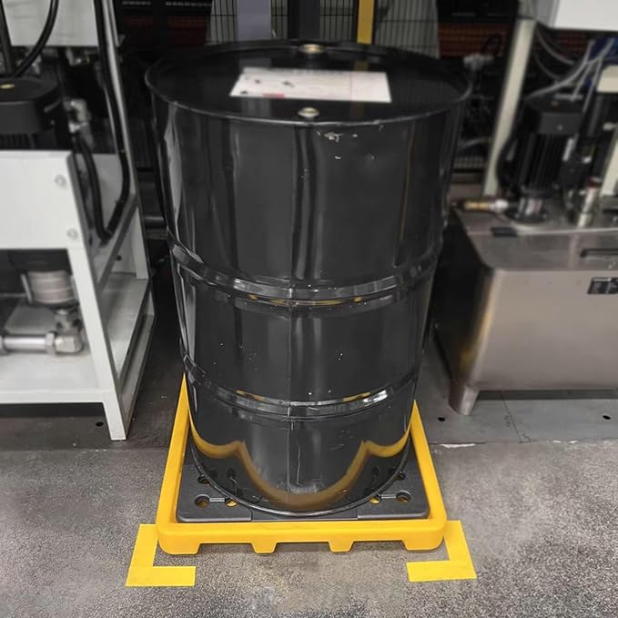 Drum Containment Spill Pallet, Industrial Nestable Oil Drums Leak-Proof Tray - Image 3