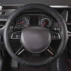 Car Pass Classical Leather Automotive Universal Steering Wheel Covers, - Image 3