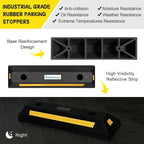 Car Parking Stopper – 2PCs Heavy Duty Rubber Curb Car Stop - Image 3