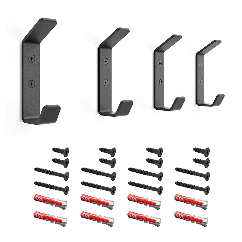 Wall Hooks Double Hook 4-Pack by Handmade