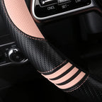 Car Steering Wheel Covers for Women Girl Padded Carbon Fiber PU Leather Cute - Image 4