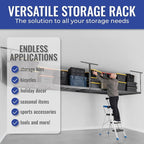 SafeRacks Overhead Storage Rack, Heavy Duty 600 lb Capacity, Adjustable Garage - Image 4