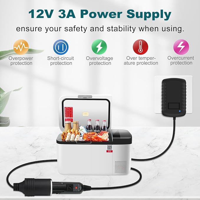 inShareplus 12V 3A 36W AC to DC Converter - Image 2