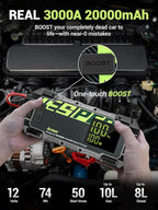YESPER 3000A Jump Starter, 12V Car Battery Jump Starter - Image 2