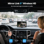 9''HD Wireless Carplay Screen For Car 4K Dash Cam&1080P Backup Camera - Image 3