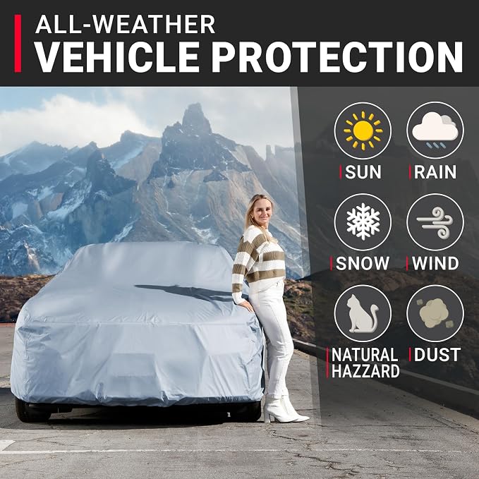 iCarCover Premium Car Cover for 1964-1970 Pontiac Tempest 2-Door Heavy Duty - Image 2