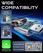 AuroraLink Wireless Carplay & Android Auto Adapter 2-in-1 Stable & No Delay - Image 6