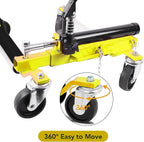 4 Pcs Car Wheel Dolly with Hydraulic Tire Jack, 1500LBS Capacity Trailer Dolly - Image 4