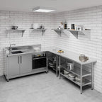 AmGood 24" Long X 18" Deep Stainless Steel Wall Shelf | NSF Certified | - Image 2